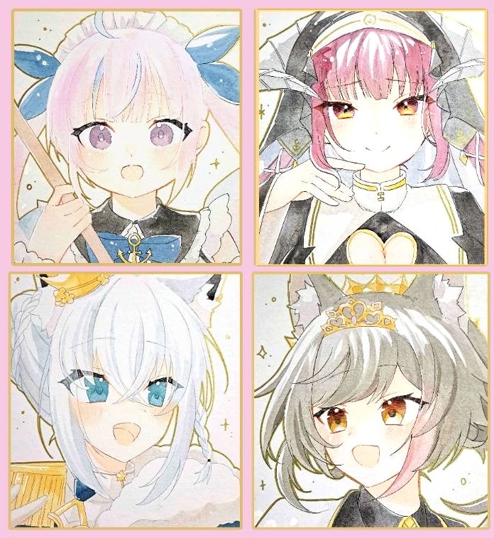 【非公式】ホロライブ色紙