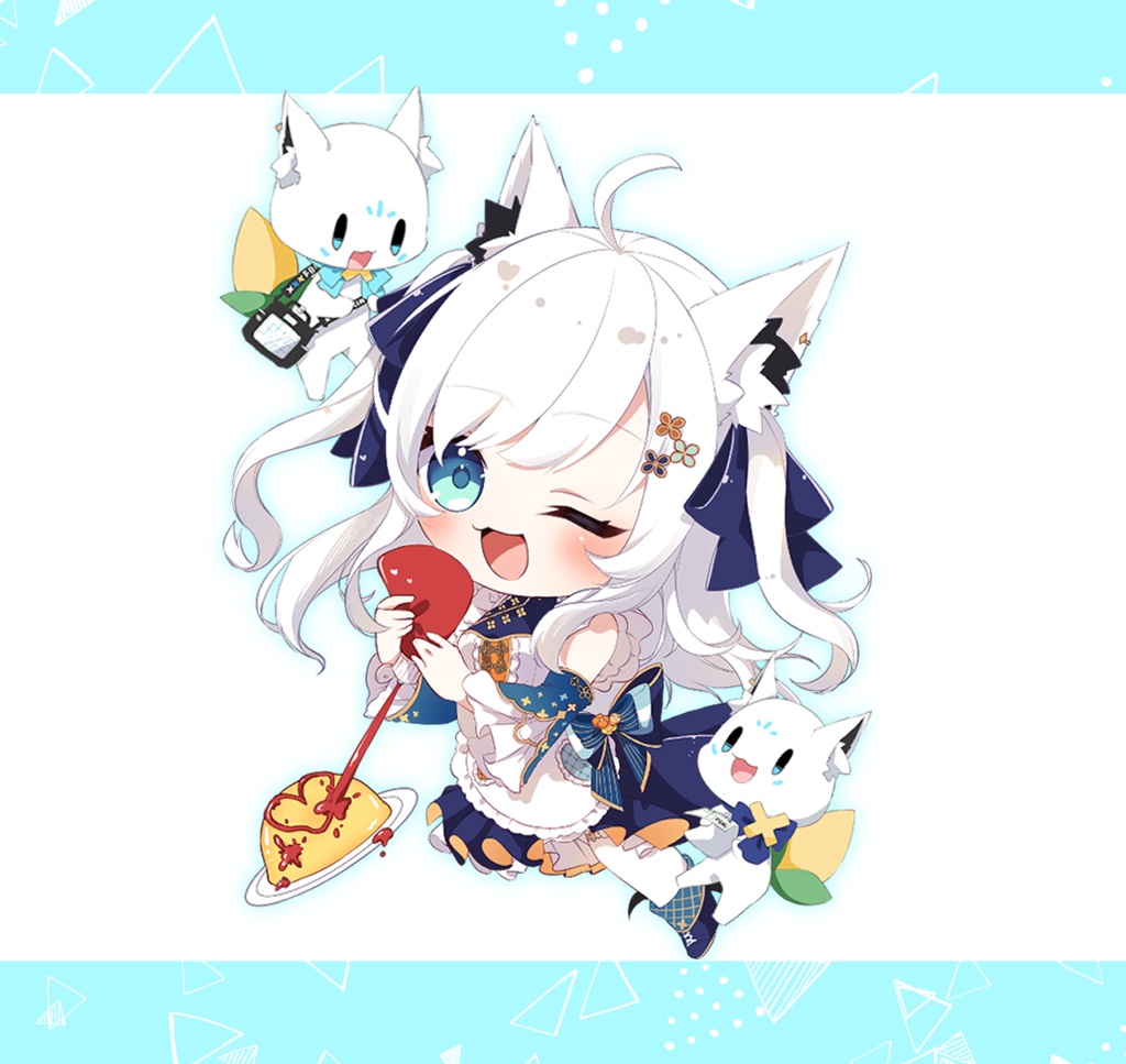 【非公式】白上フブキ＆すこん部アクリルスタンドキーホルダー