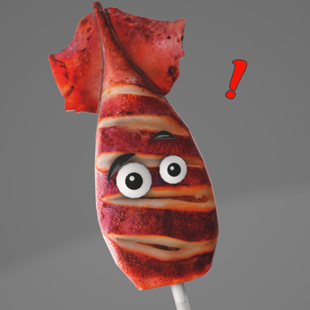 【3Dモデル】イカ焼き