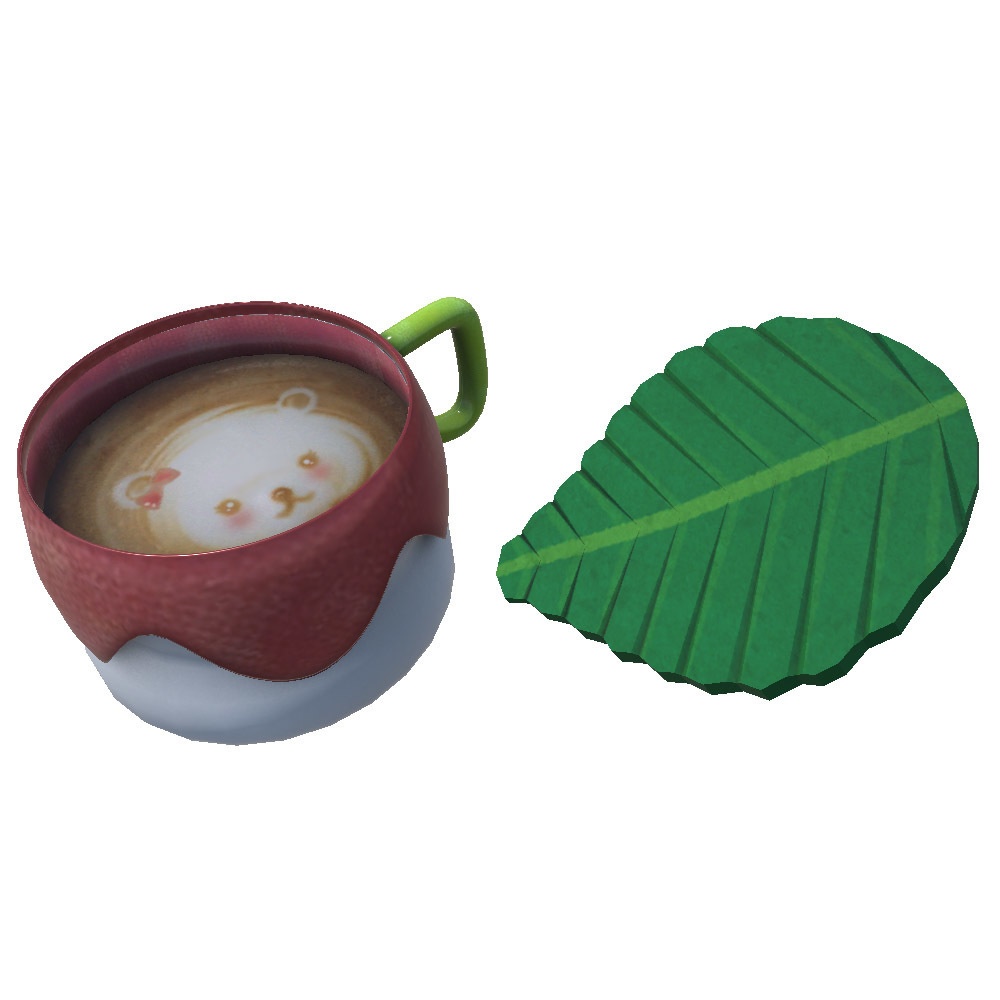 【 3Dモデル 】花のような ティーカップ ラテカップ