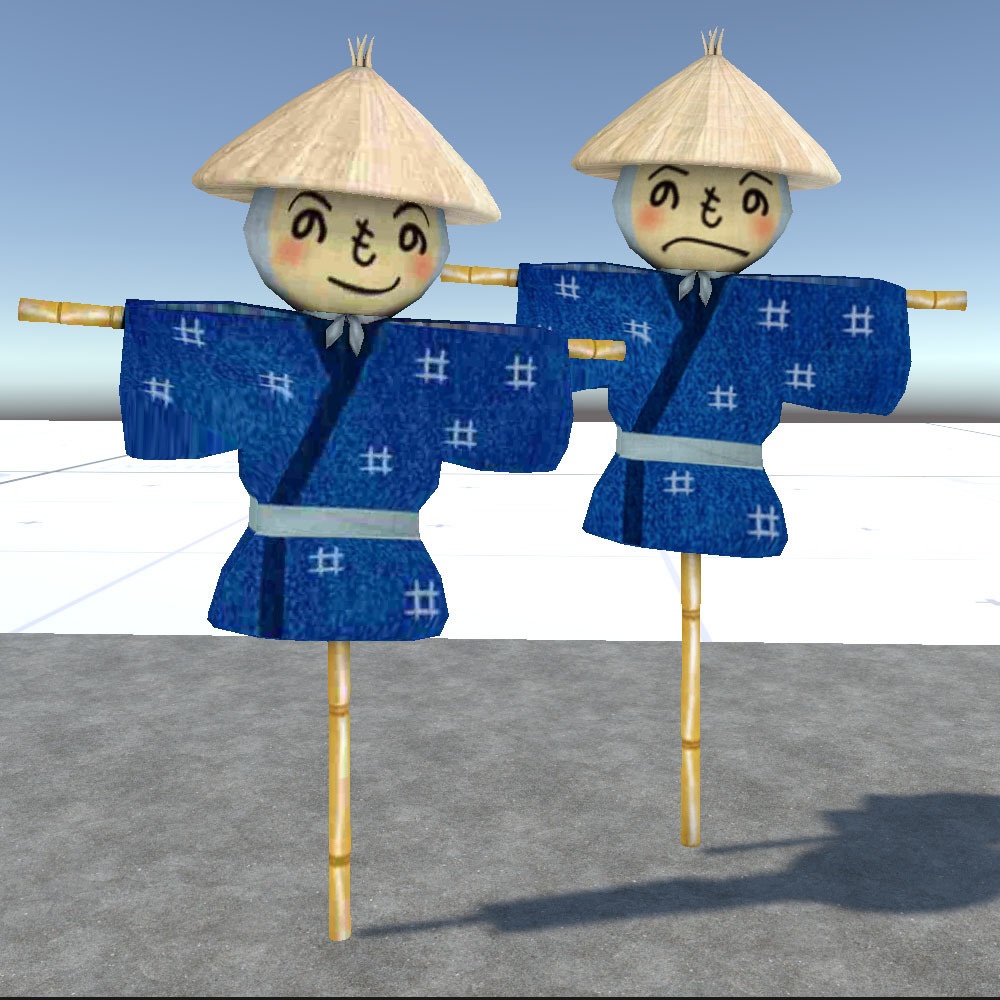 【3Dモデル】案山子
