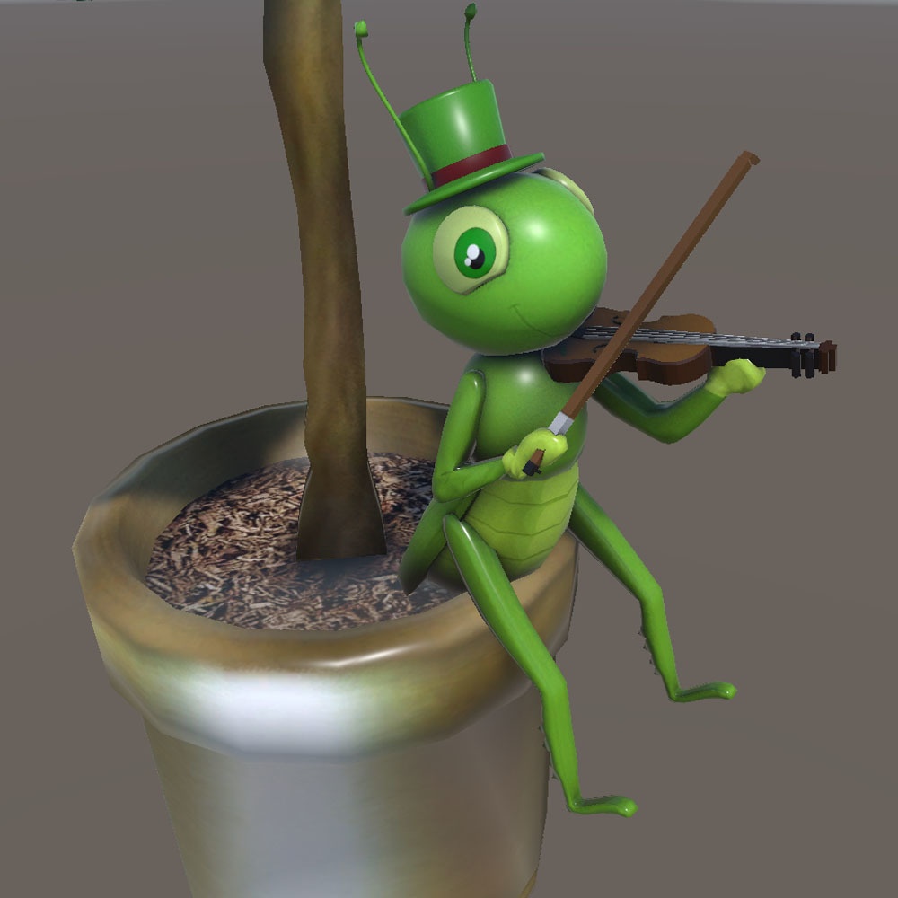 【3Dモデル】小さな ミュージシャン