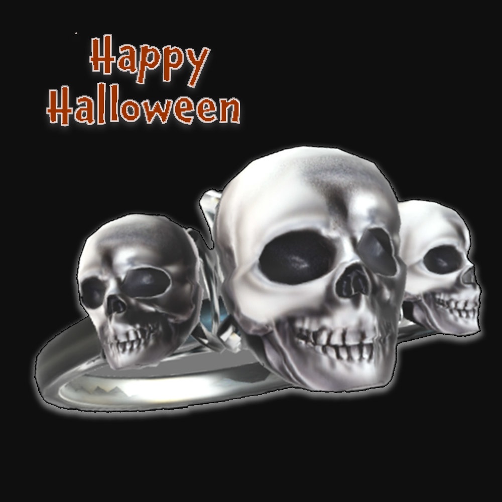 【3Dモデル】骸骨ドクロ指輪