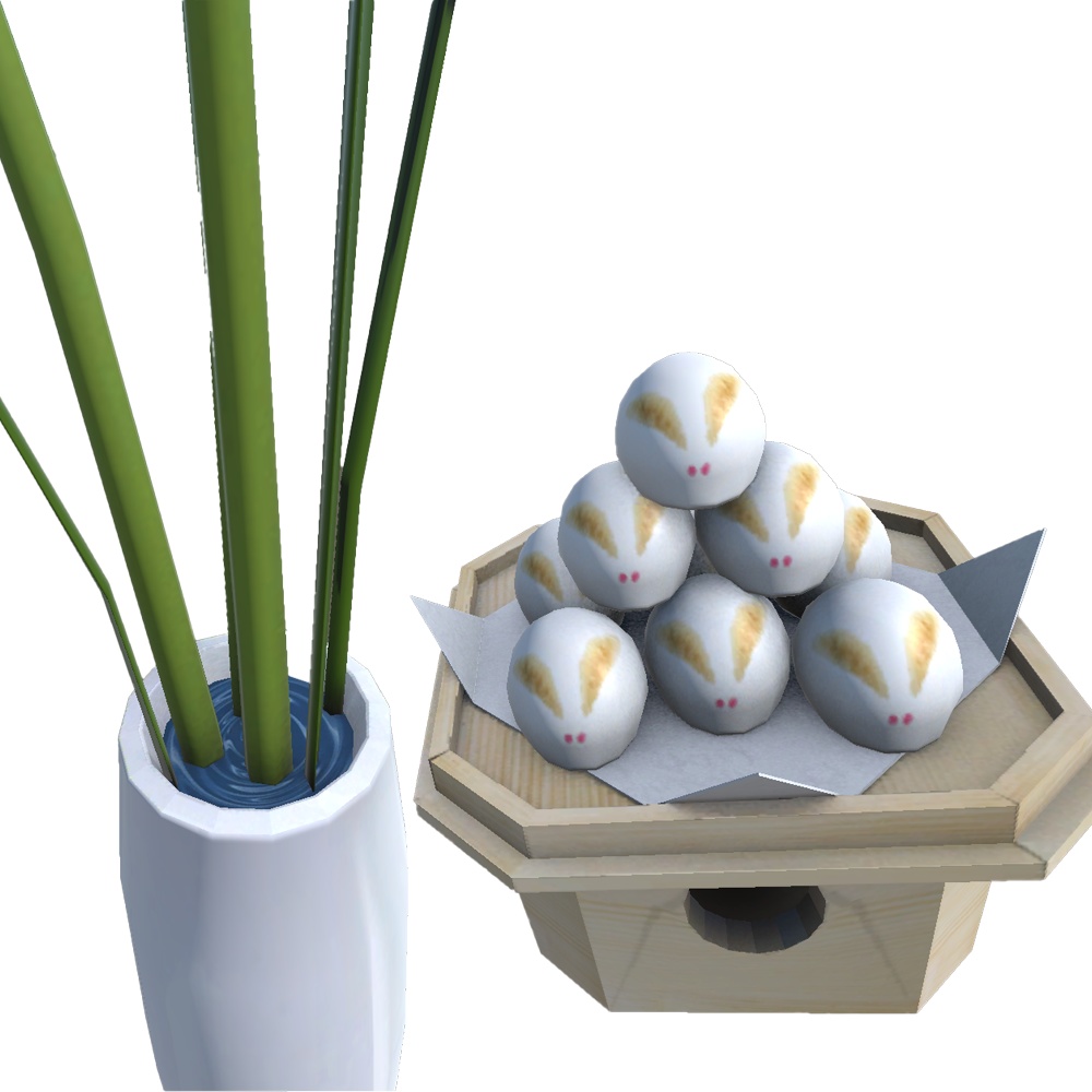 【3Dモデル】お月見セット