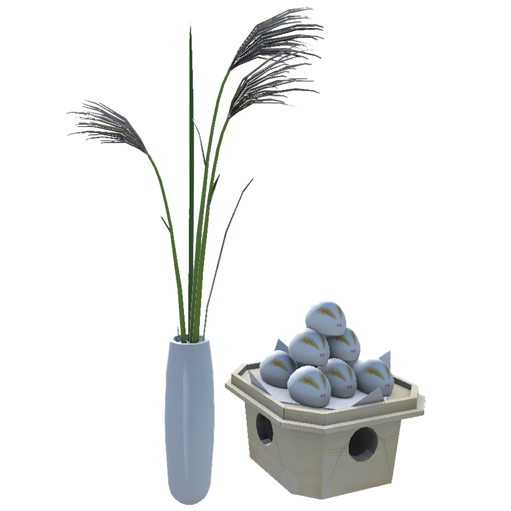 【3Dモデル】お月見セット