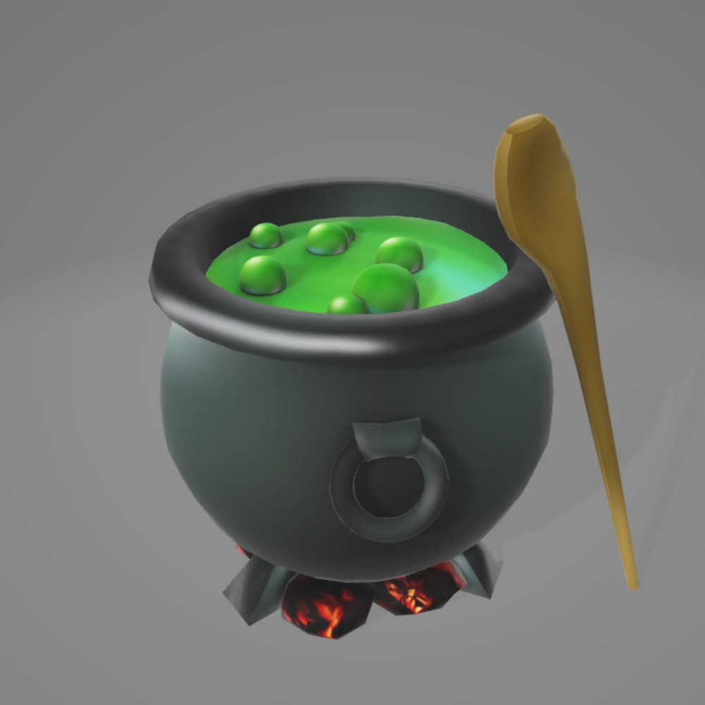 【3Dモデル】魔女の大釜