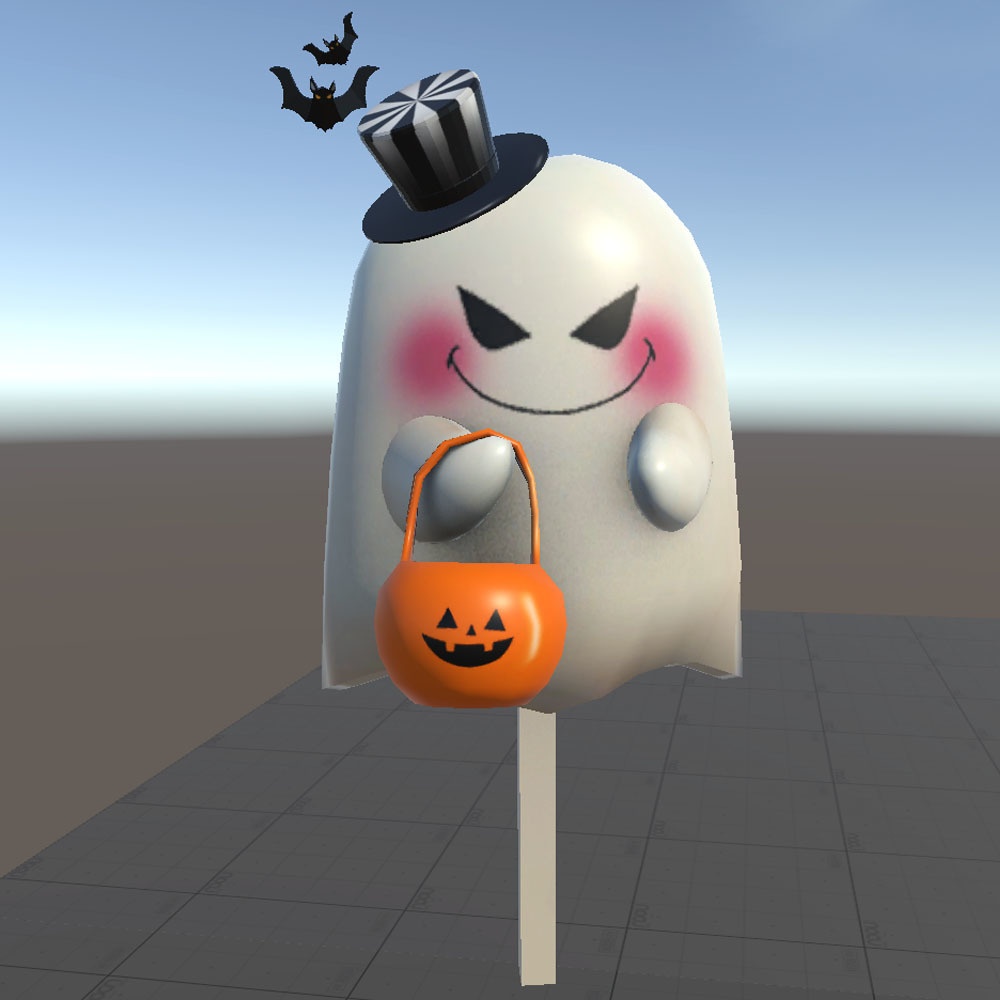 【3Dモデル】ハロウィン おばけキャンディ