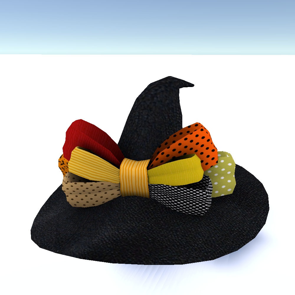 【3Dモデル】魔女の帽子