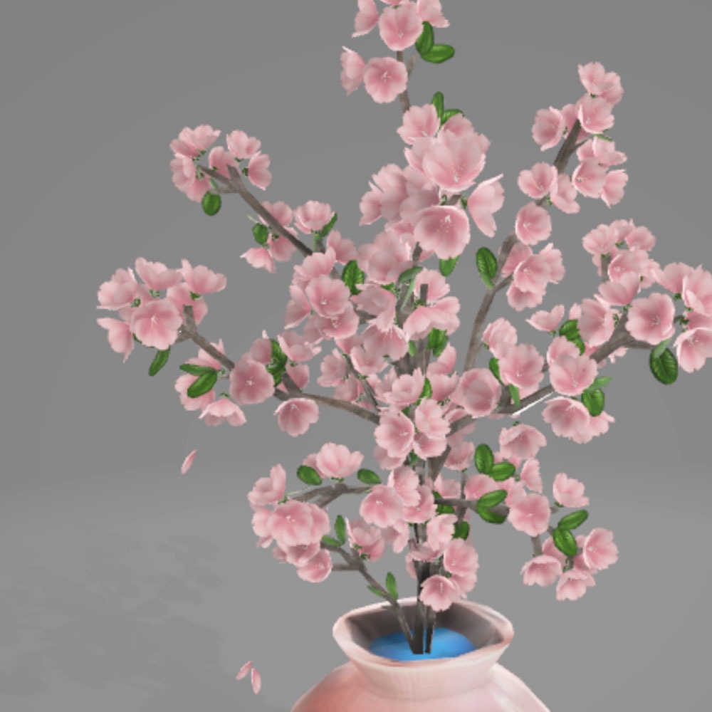 【3Dモデル】桜の花瓶
