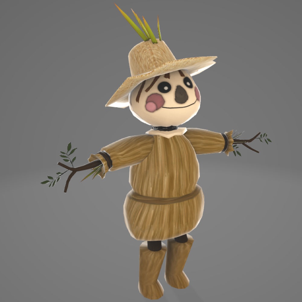 【3Dモデル】案山子アバター