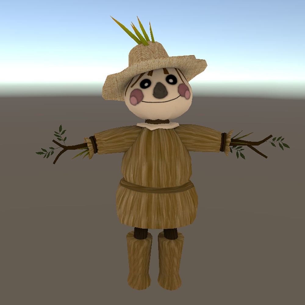 【3Dモデル】案山子アバター