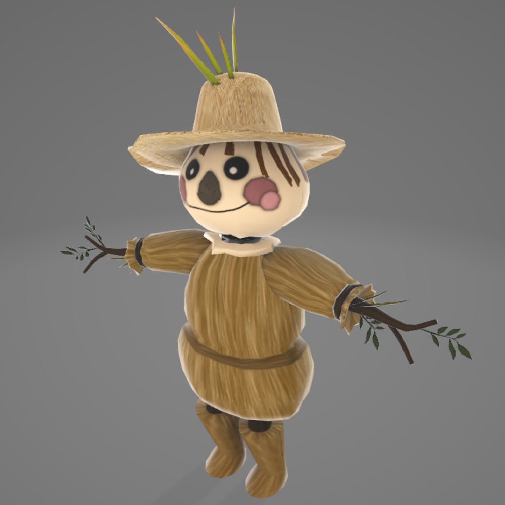 【3Dモデル】案山子アバター