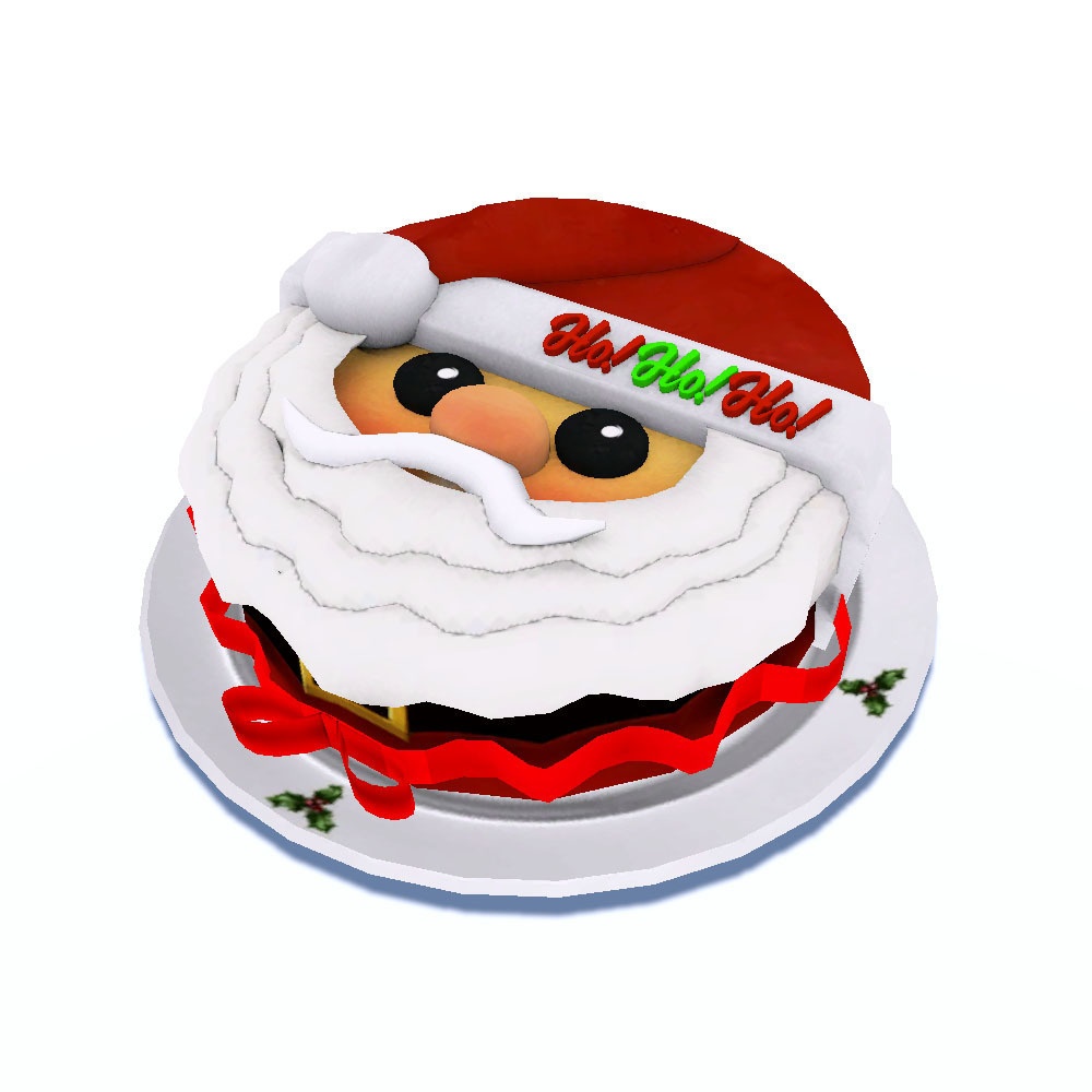 【3Dモデル】サンタクロース クリスマスケーキ