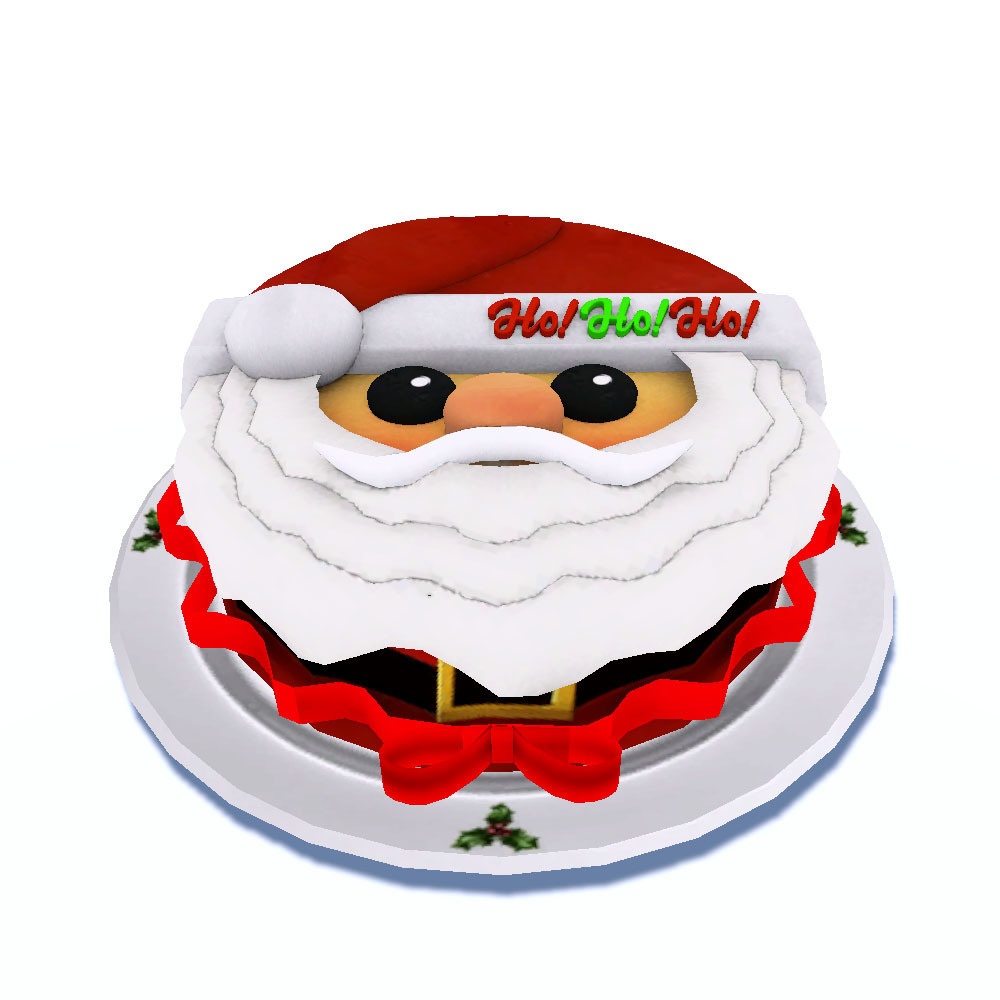 【3Dモデル】サンタクロース クリスマスケーキ