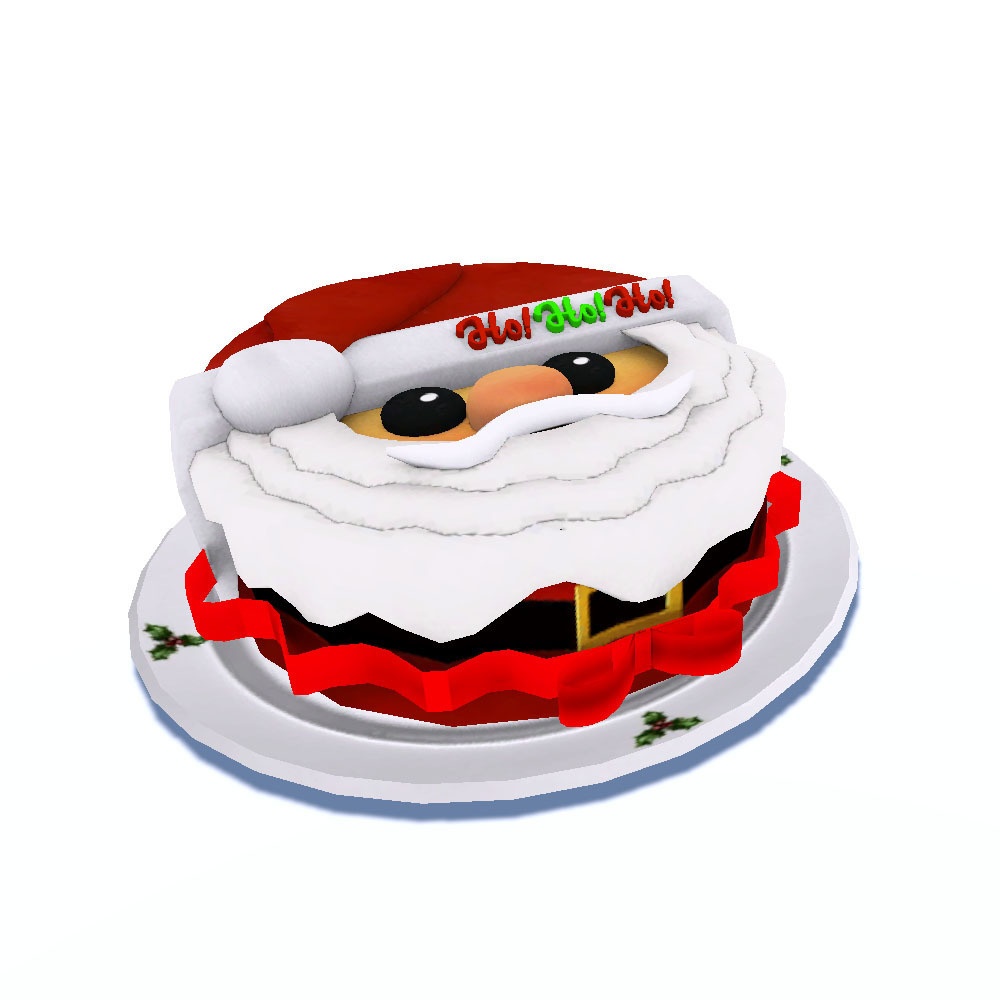 【3Dモデル】サンタクロース クリスマスケーキ