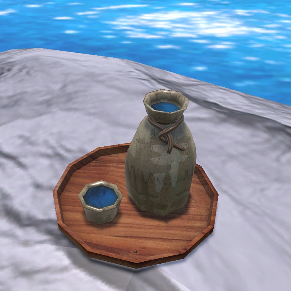 【3Dモデル】ヒノキの湯桶セット