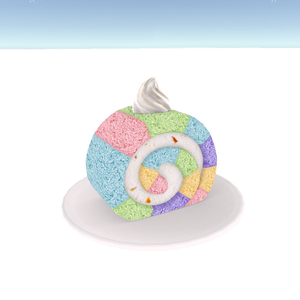 【3Dモデル】ロールケーキ