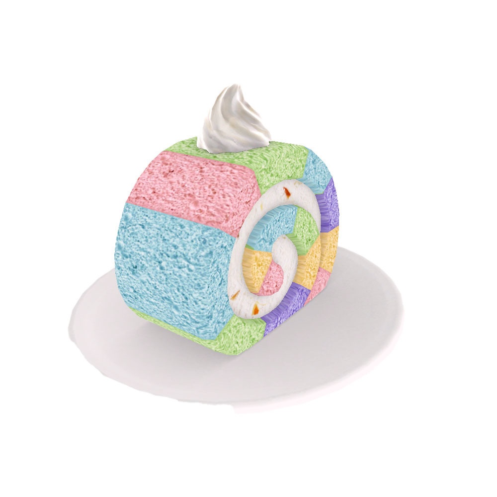 【3Dモデル】ロールケーキ