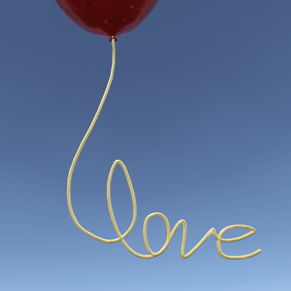 【3Dモデル】風船LOVE