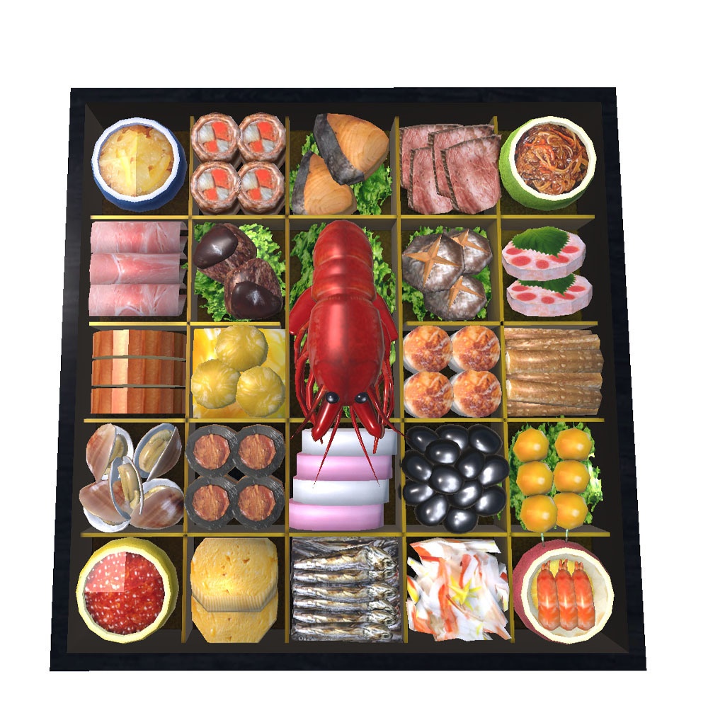 【3Dモデル】お正月おせち料理