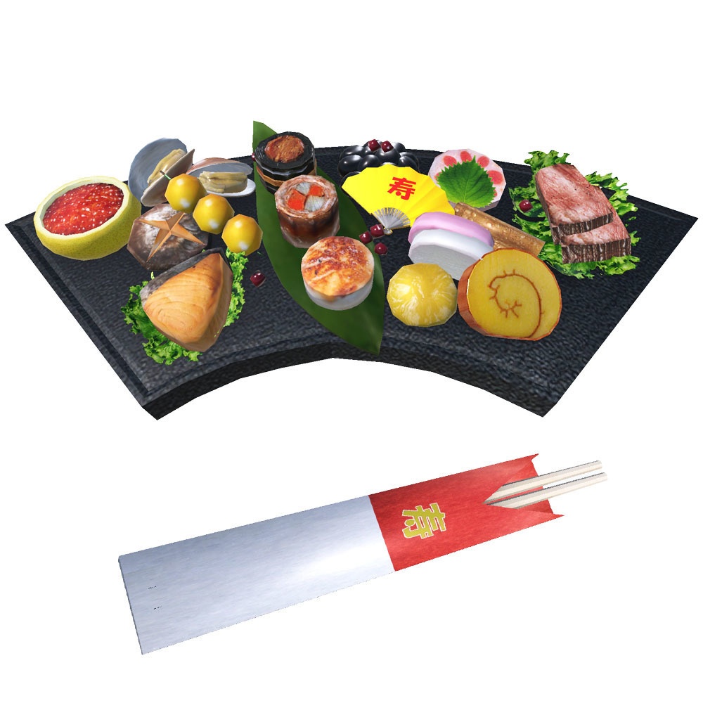 【3Dモデル】お正月おせち料理