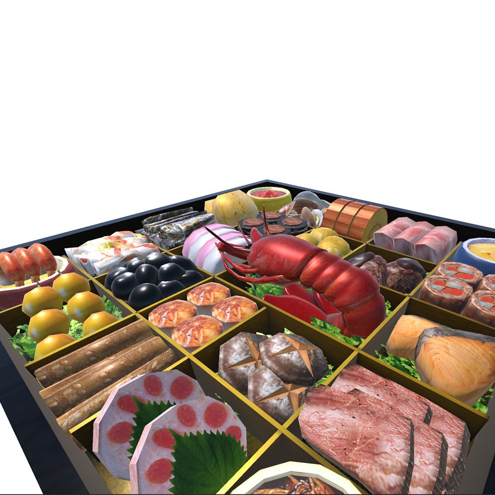 【3Dモデル】お正月おせち料理