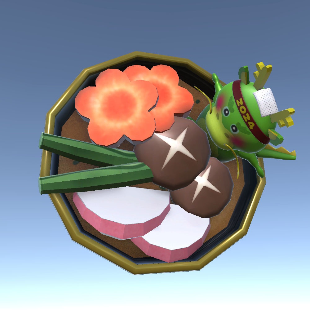 【3Dモデル】まったり龍