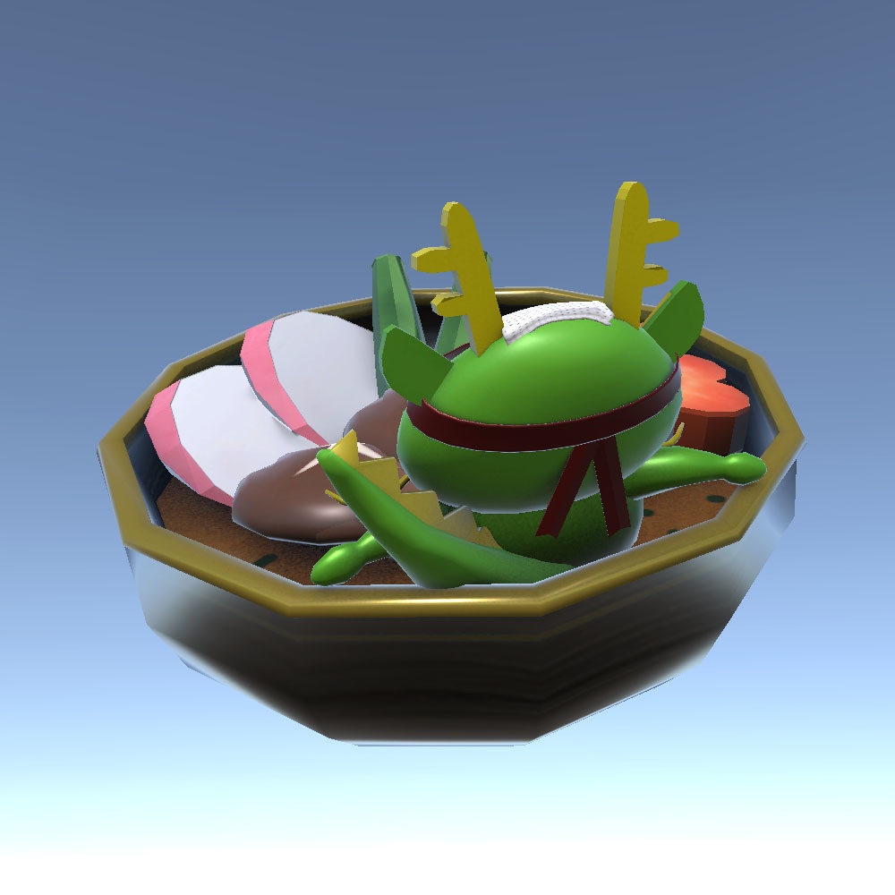 【3Dモデル】まったり龍