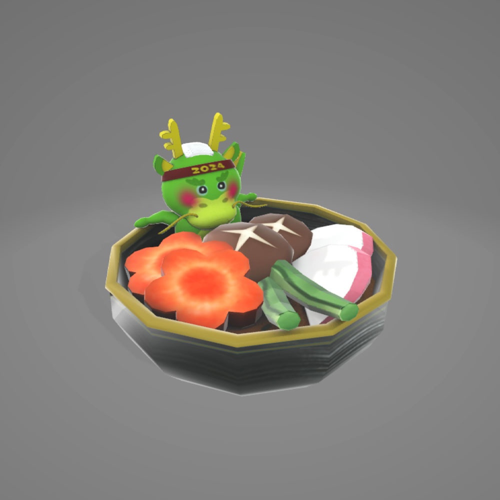 【3Dモデル】まったり龍