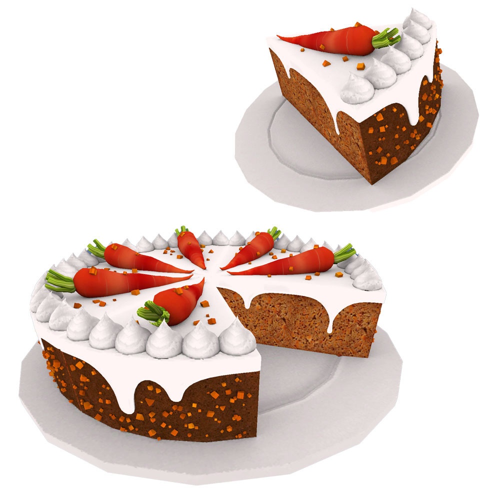 【3Dモデル】キャロットケーキ