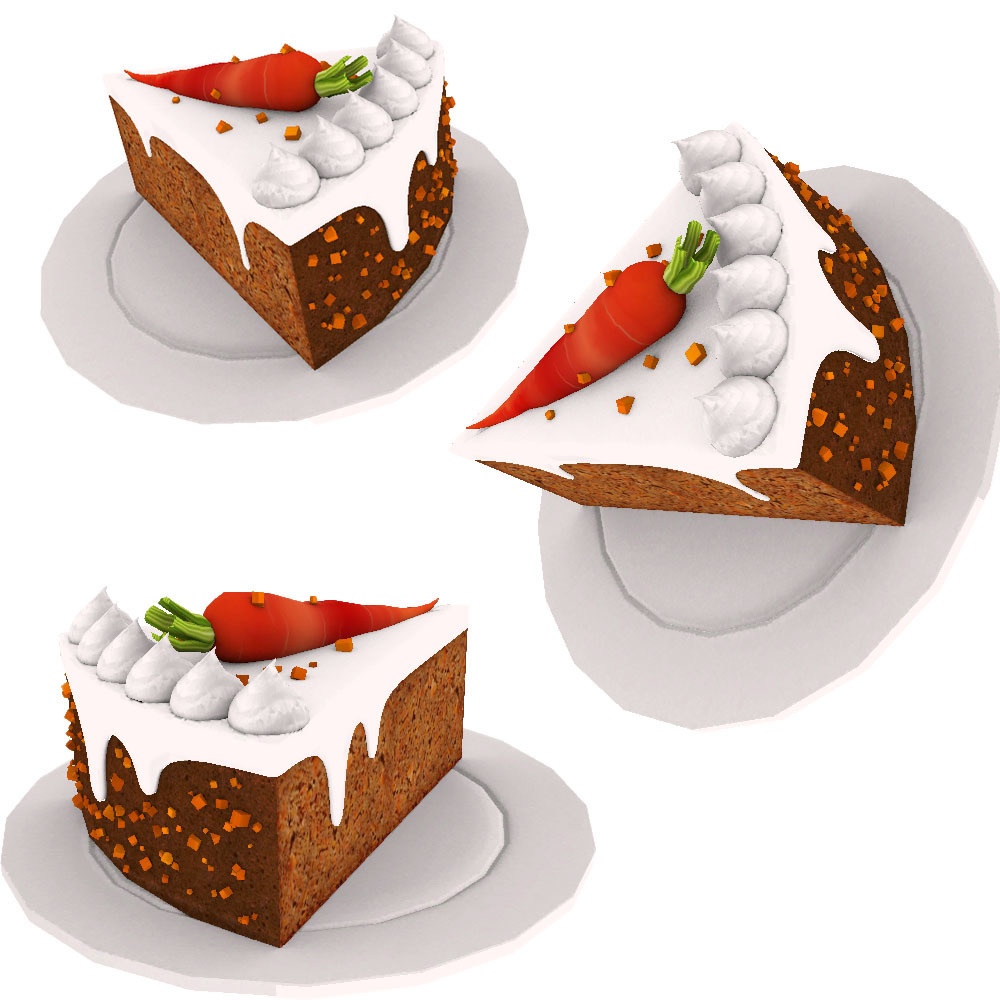 【3Dモデル】キャロットケーキ