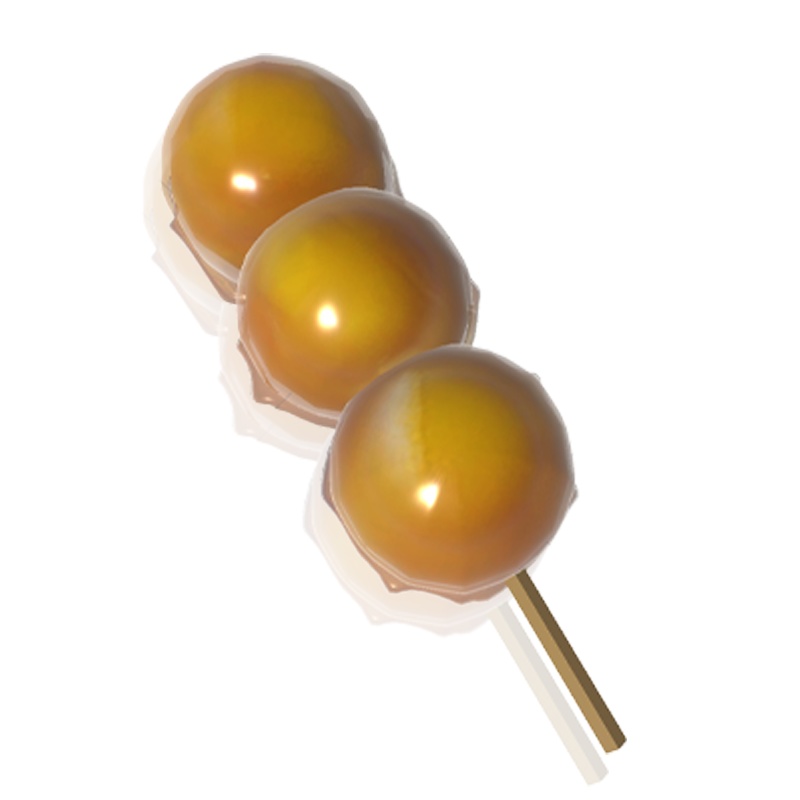 【3Dモデル】みたらし団子