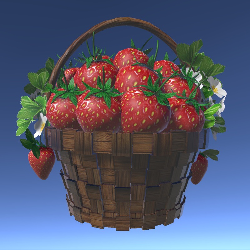 【3Dモデル】いちご