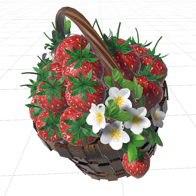 【3Dモデル】いちご