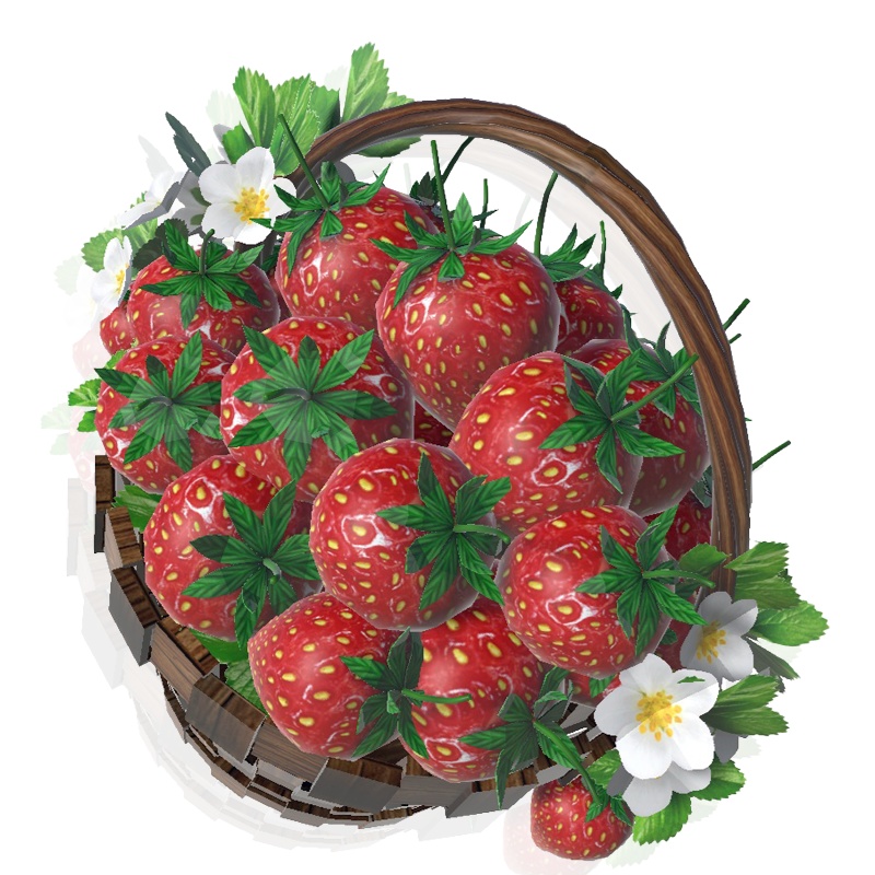 【3Dモデル】いちご