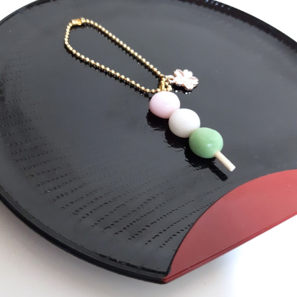 2wayしずく型がま口バッグ(桜 緑)