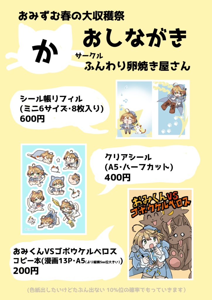 【非公式】おみずむ春の大収穫祭グッズ＆本