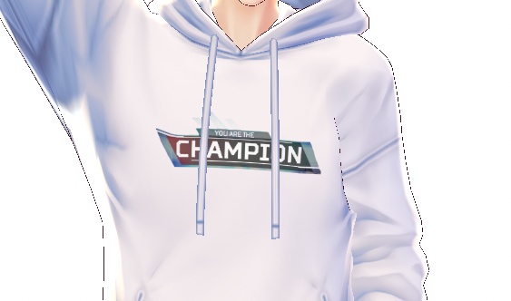 VroidStudio　あんたが優勝　パーカー
