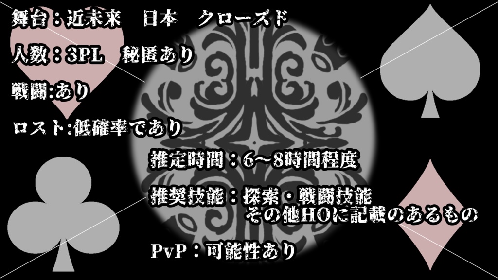 【シナリオ】匿名我らが救世主【CoC】