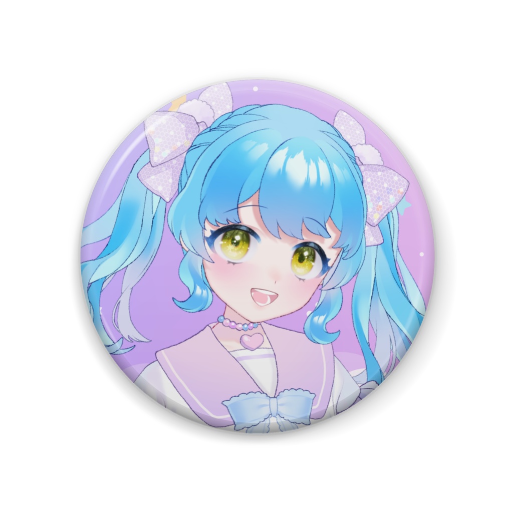 明日リオン　缶バッジ