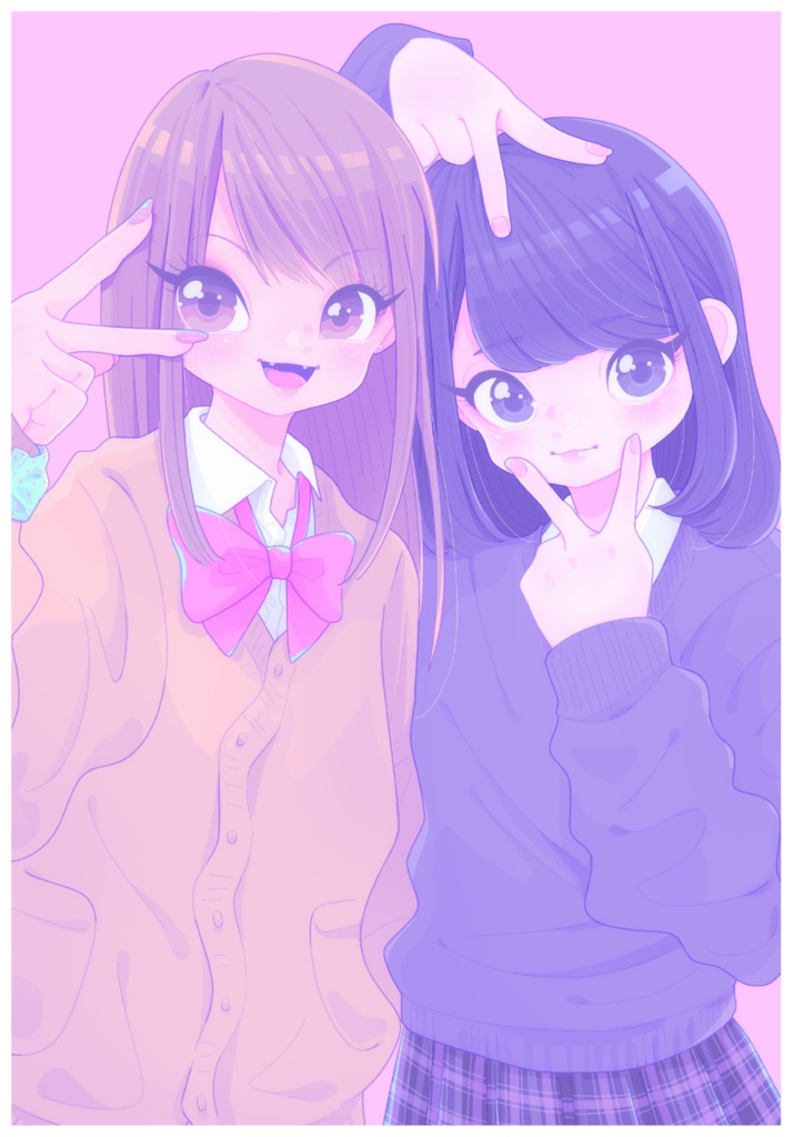 ポストカード 女子高生