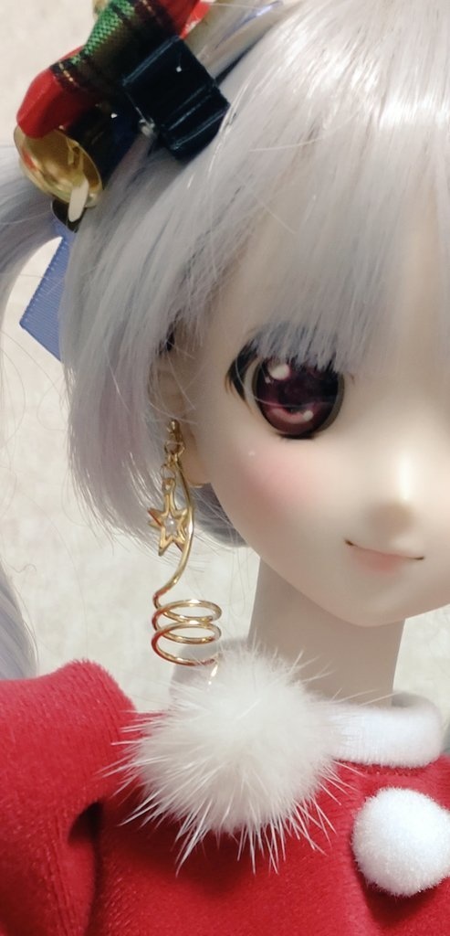 【即納品】サンタ服&イヤリングのセット