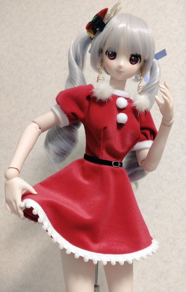 【即納品】サンタ服&イヤリングのセット