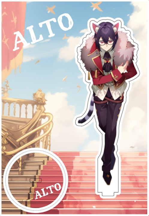 ねちんぐあすPUS  ALTOアクリルスタンド(ジオラマ)