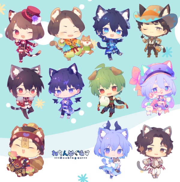 ねちんぐあすPUSステッカーシート2枚セット