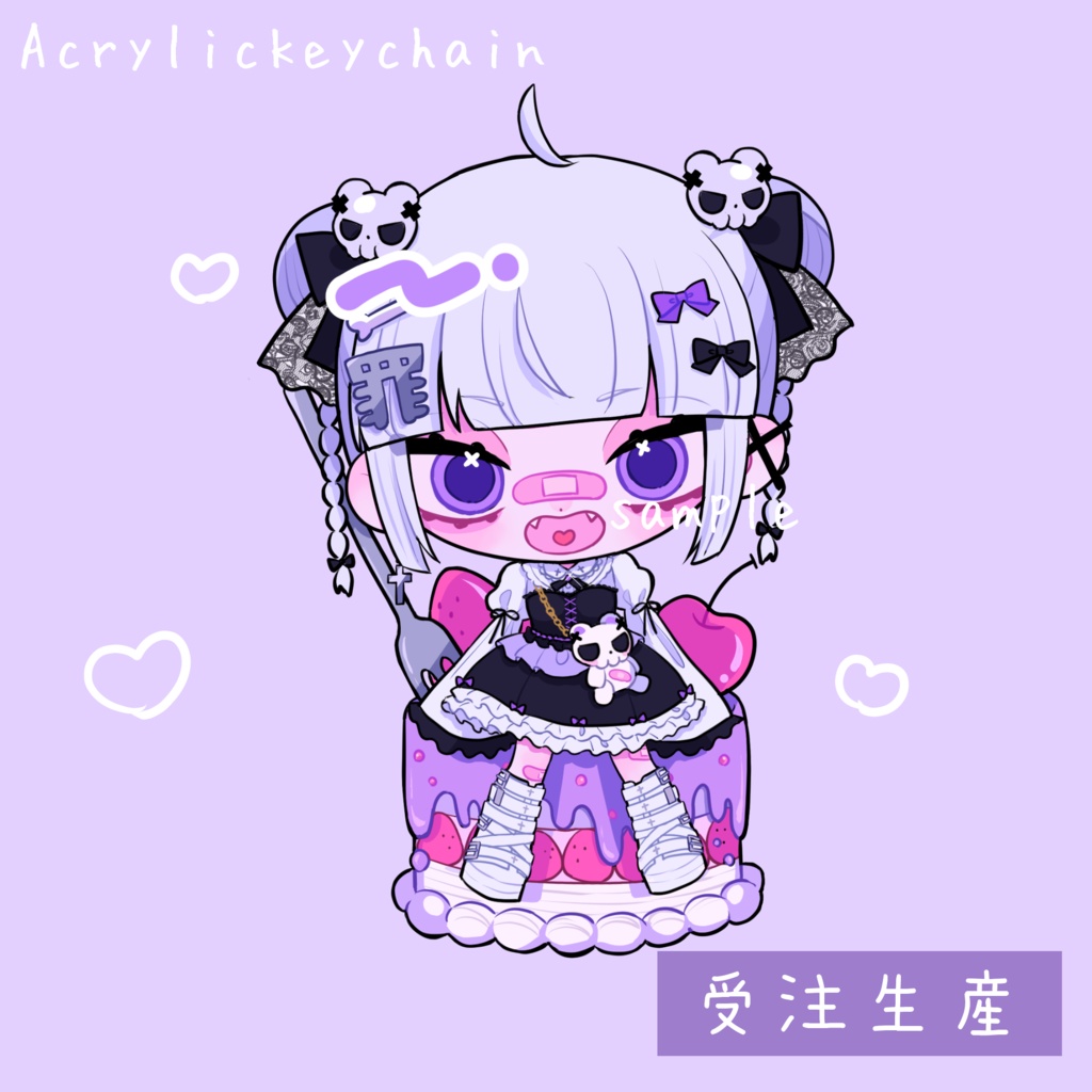 【受注生産】罪ちゃんアクキーvol.4(1周年ver)【予約受付期間:08/27~09/03.0:00】