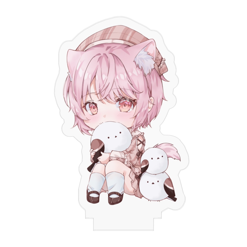 むぎちゃんとシマエナガ-アクスタver.-(2023冬グッズ)