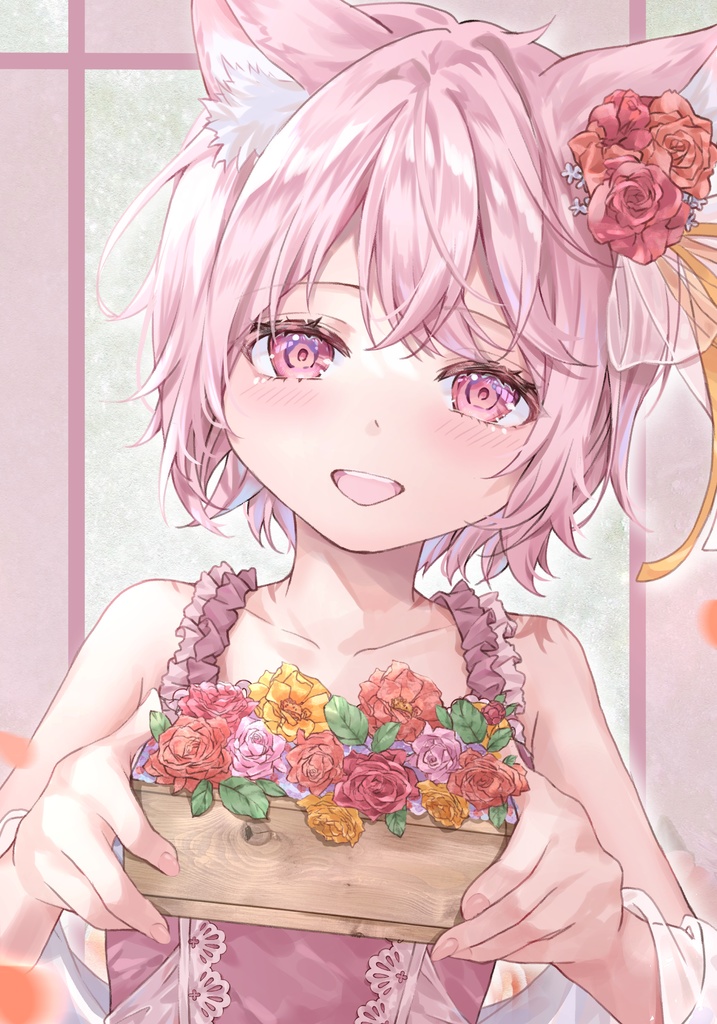 配信3周年記念＆冬グッズ用イラスト(L判、はがきサイズ)