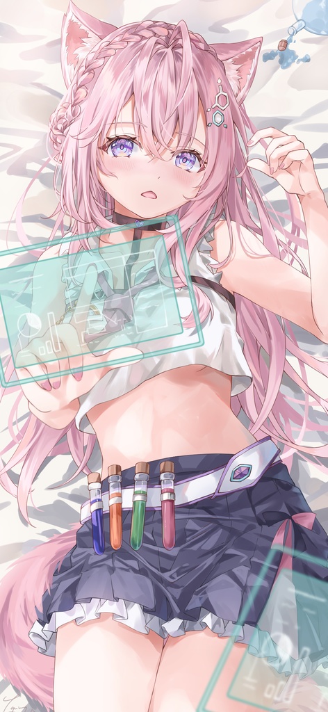 博衣こよりイラストデータ-スマホ壁紙サイズ-(iPhone15pro)