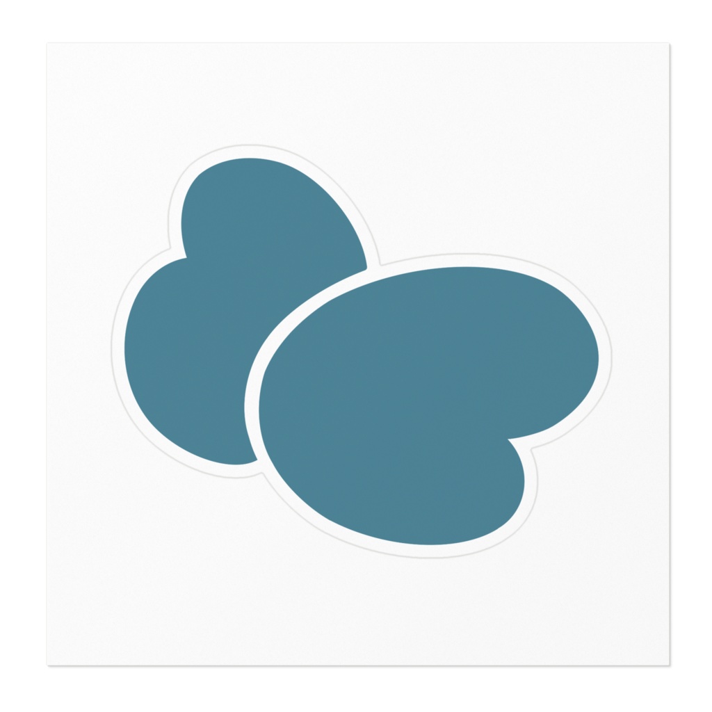 もちふぃロゴステッカー